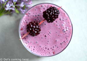 Smoothie aux mûres et graines de chia