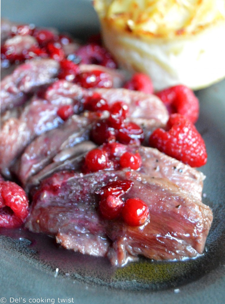 Duck Breasts With A Honey Raspberry And Cranberry Sauce — Dels Cooking Twist 