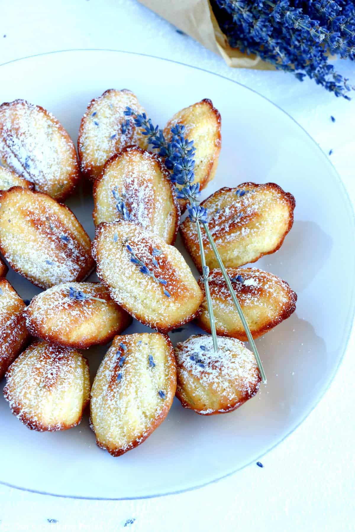 Lavender Honey Madeleines — Del's cooking twist