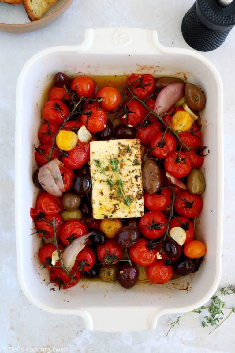 Baked Feta With Cherry Tomatoes And Olives Del S Cooking Twist