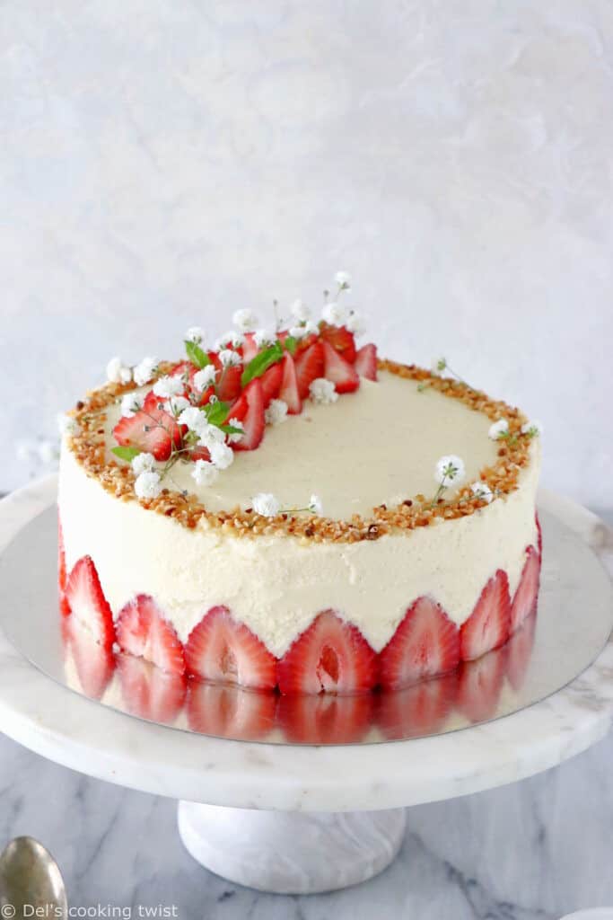 Fraisier Cake French Strawberry Cake Del S Cooking Twist