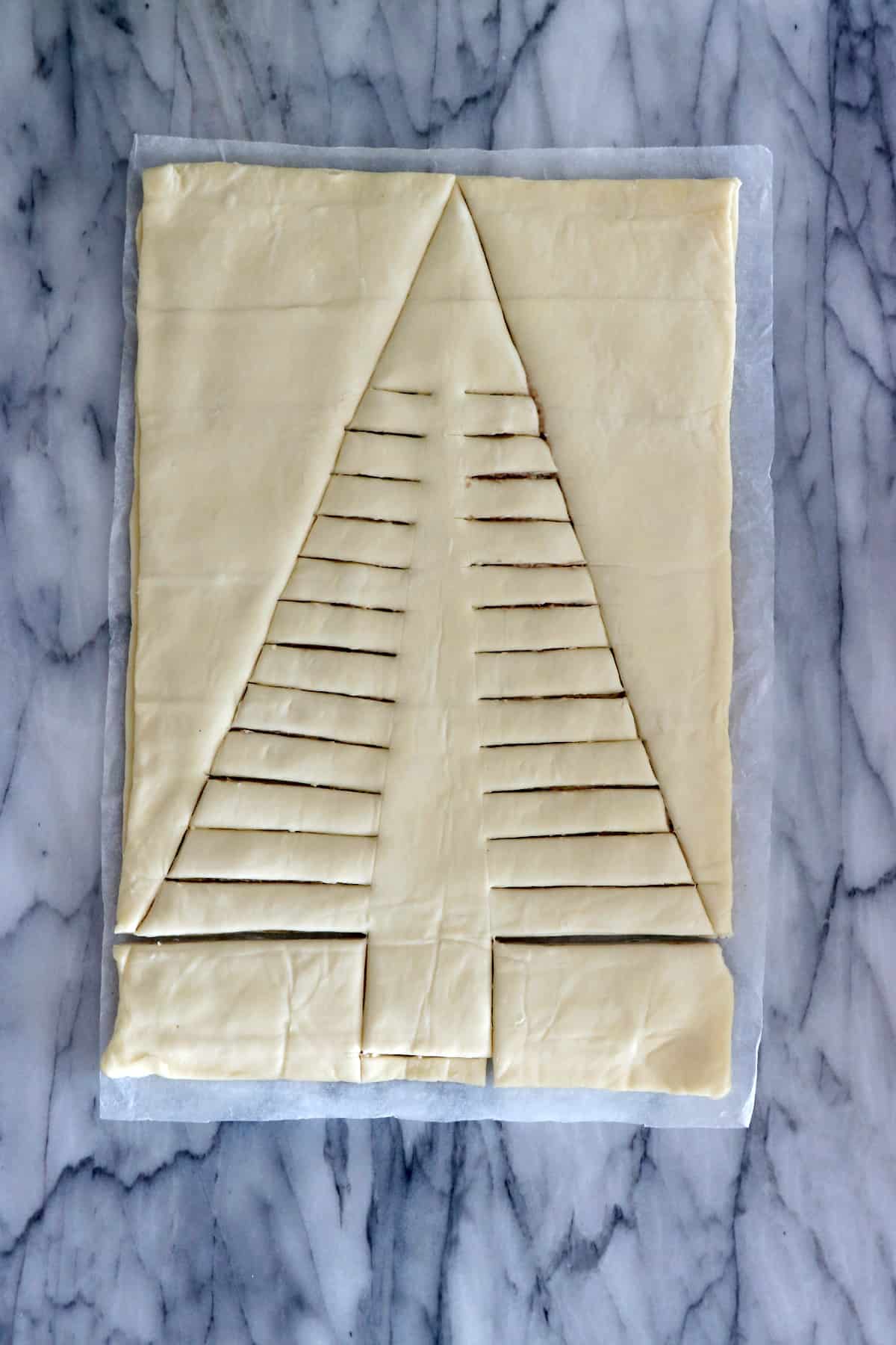 Puff Pastry Christmas Tree Appetizer - Del's cooking twist