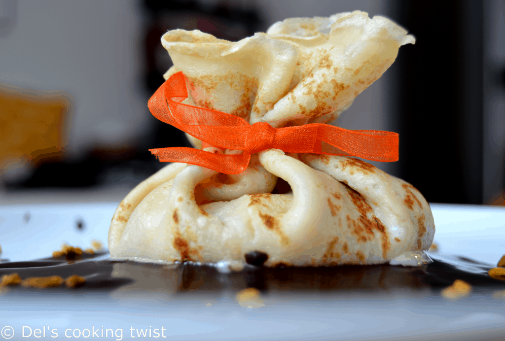 Aumônières mangue & coco aux deux chocolats