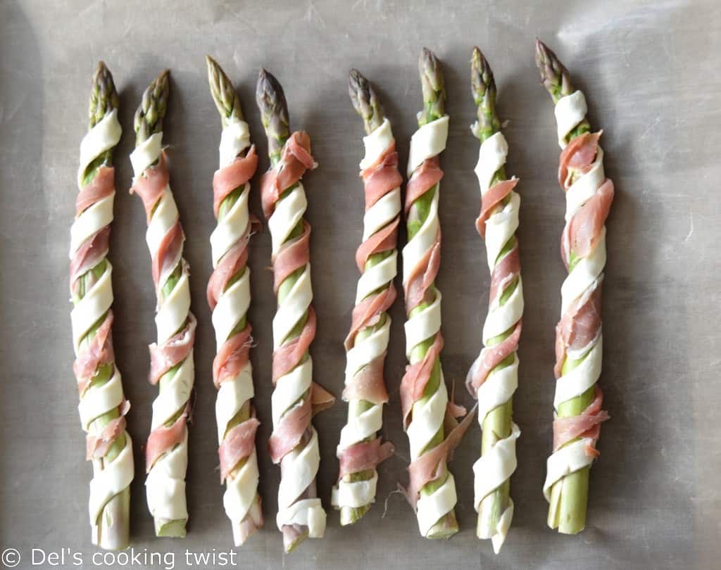 Puff Pastry & Prosciutto wrapped Asparagus