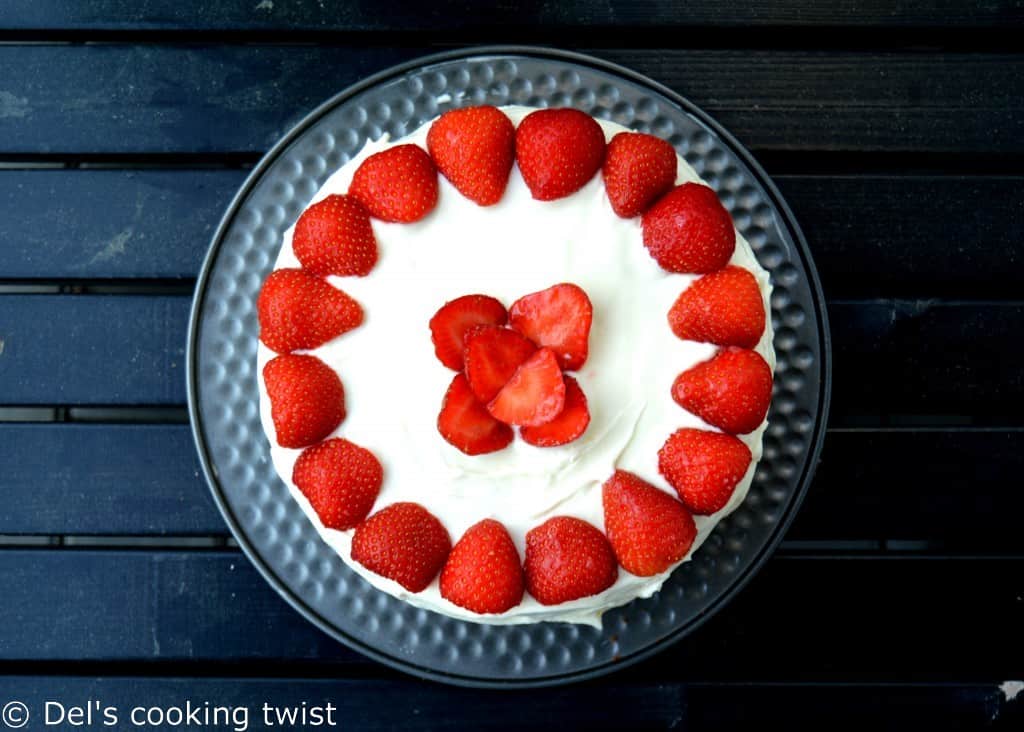 Strawberry Lemon Layer Cake