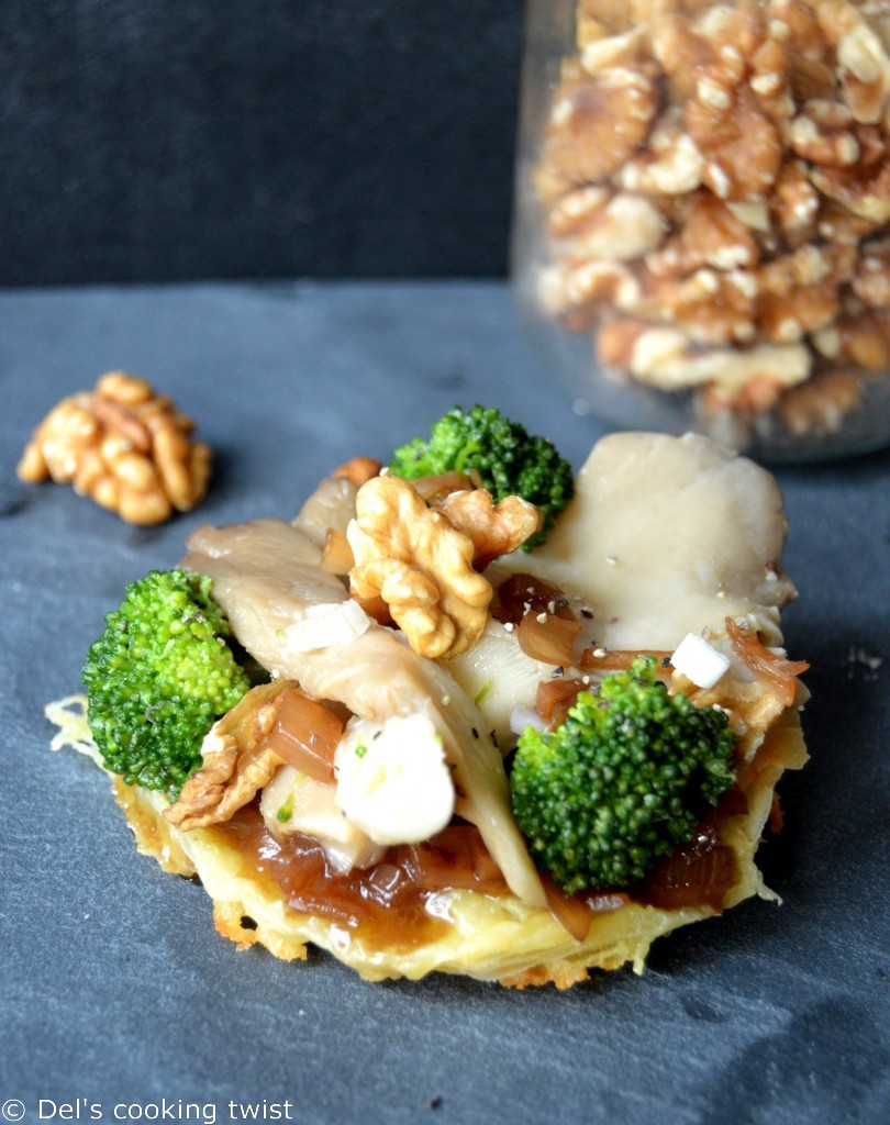 Saint Marcelin Tartlets with a Walnut Vinaigrette