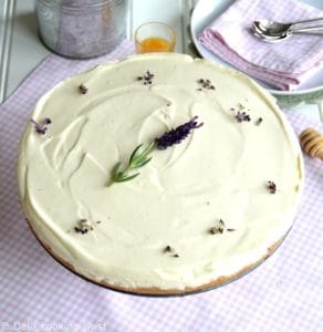 Honey Lavender Cheesecake - Del's cooking twist