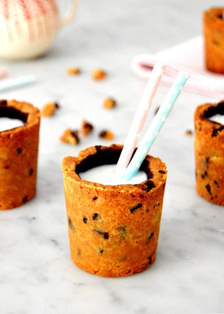 Milk and Cookie Cups - Del's cooking twist