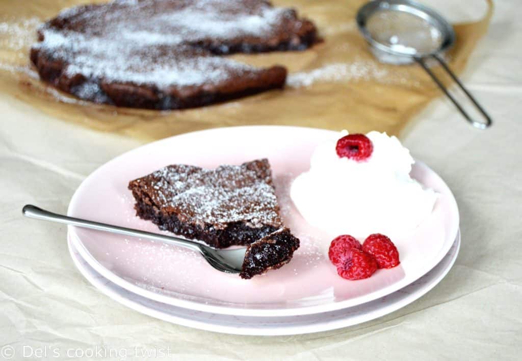 Swedish chocolate cake kladdkaka