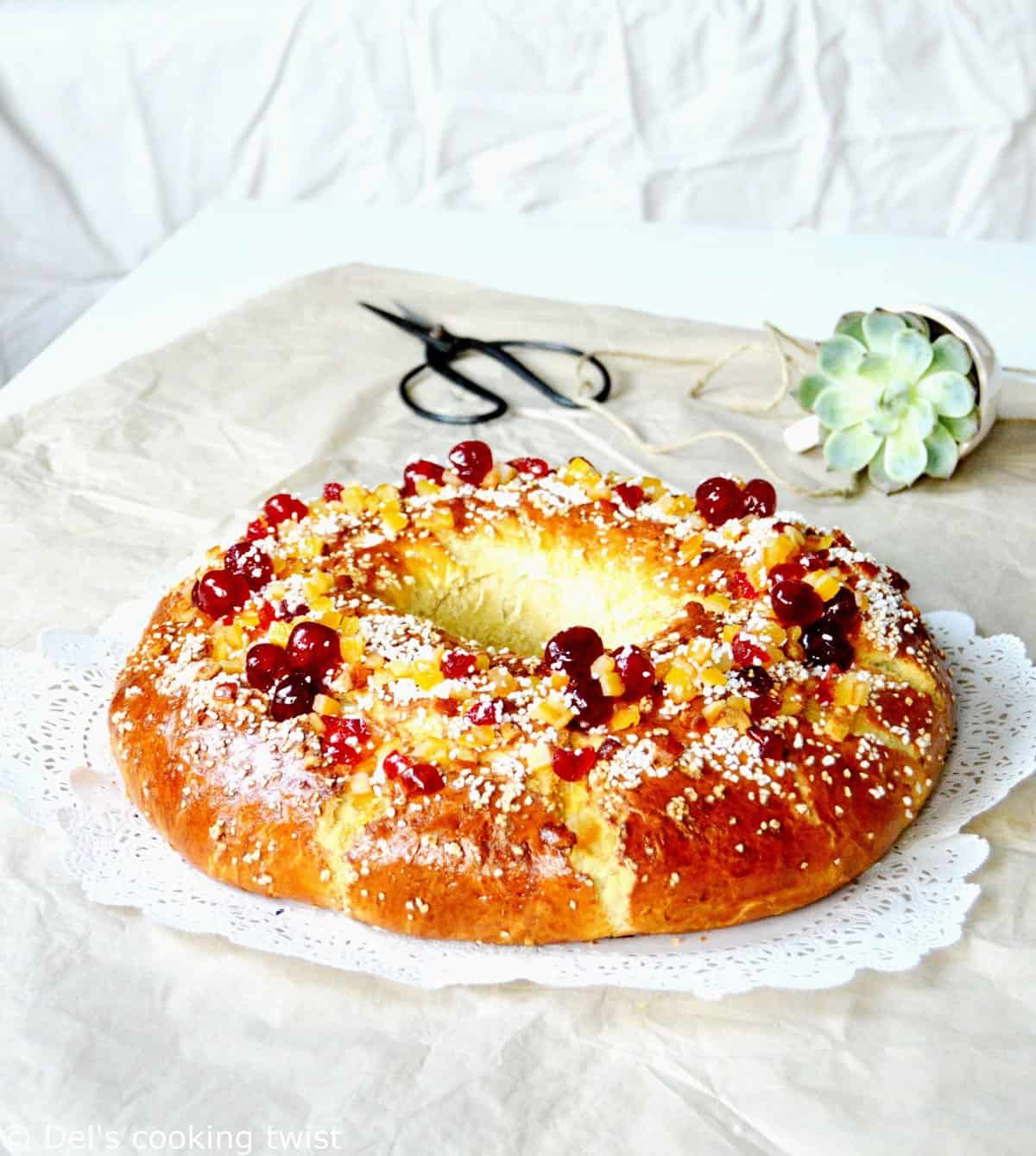 Couronne des rois aux fruits confits - La p'tite cuisine de Pauline