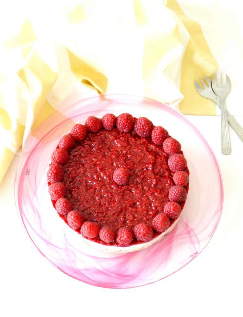 Vegan Raspberry Cheesecake