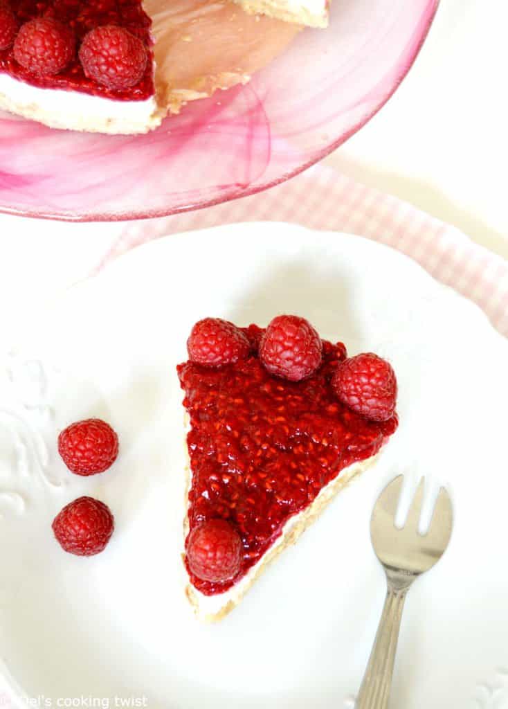 Vegan Raspberry Cheesecake