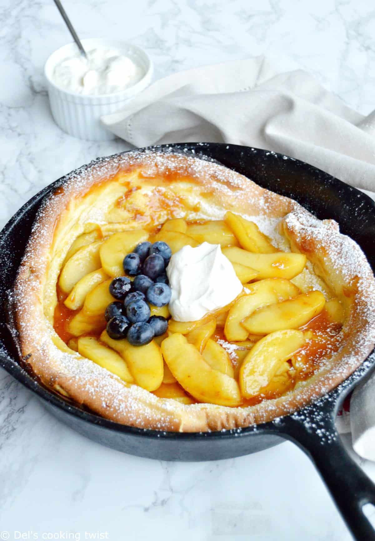 Dutch baby pancake aux pommes