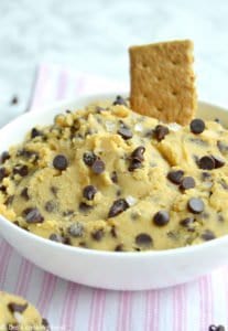 Healthy Vegan Chocolate Chip Cookie Dough - Del's cooking twist