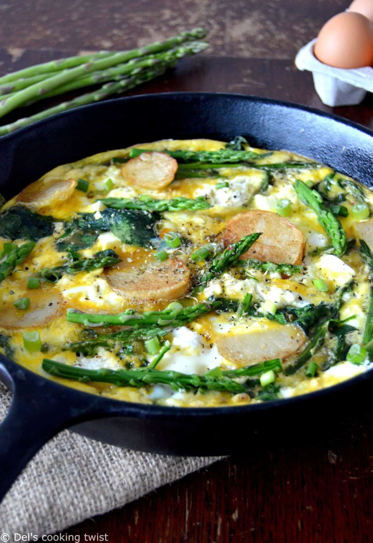 Ricotta Frittata with Spring Vegetables