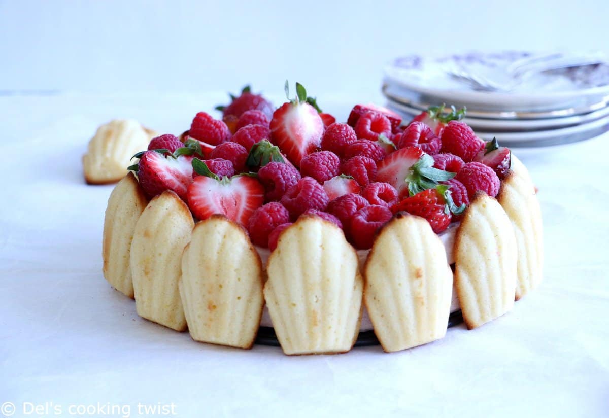 Strawberry Charlotte Cake - A Baking Journey