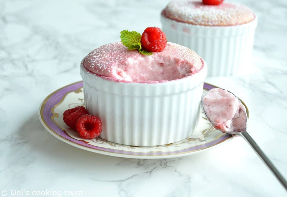 Soufflé aux fruits rouges (sans gluten, sans lactose)