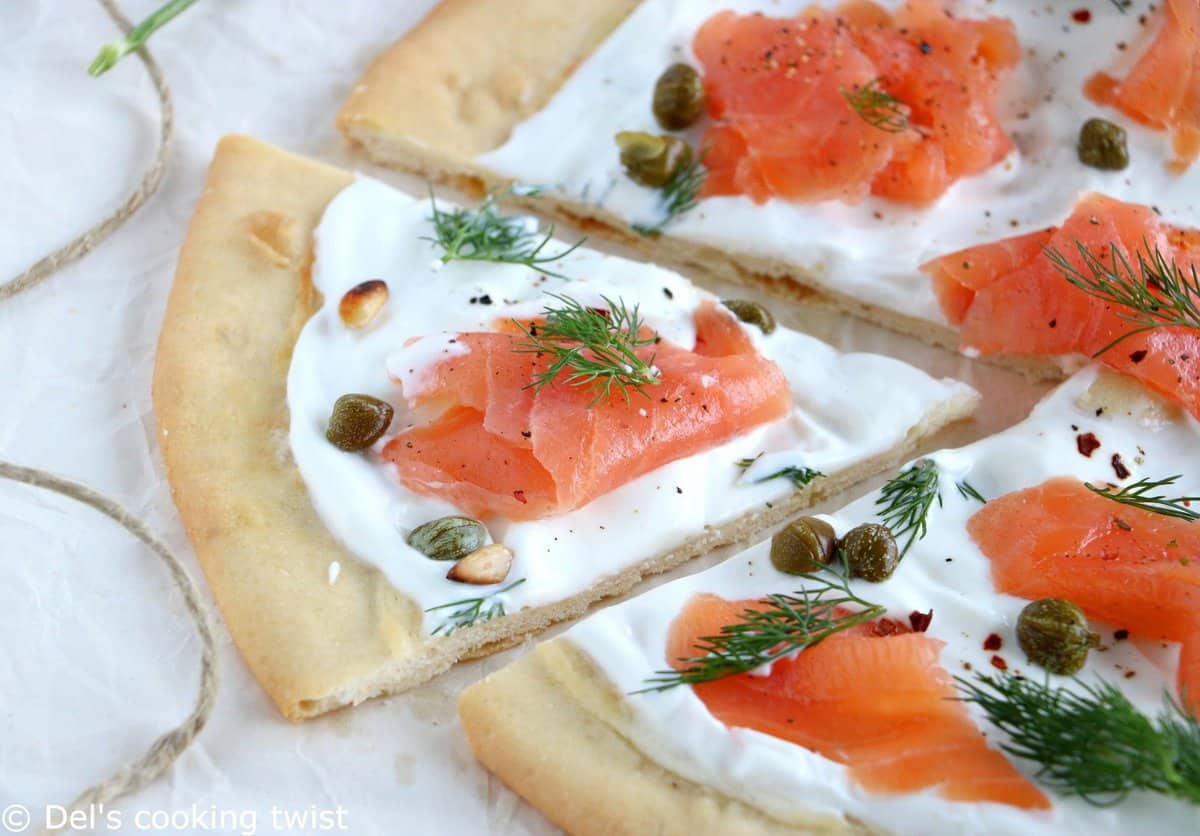 Smoked Salmon Pizza with Capers