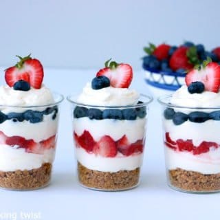 Triple Berry Cheesecake in a Jar - Del's cooking twist