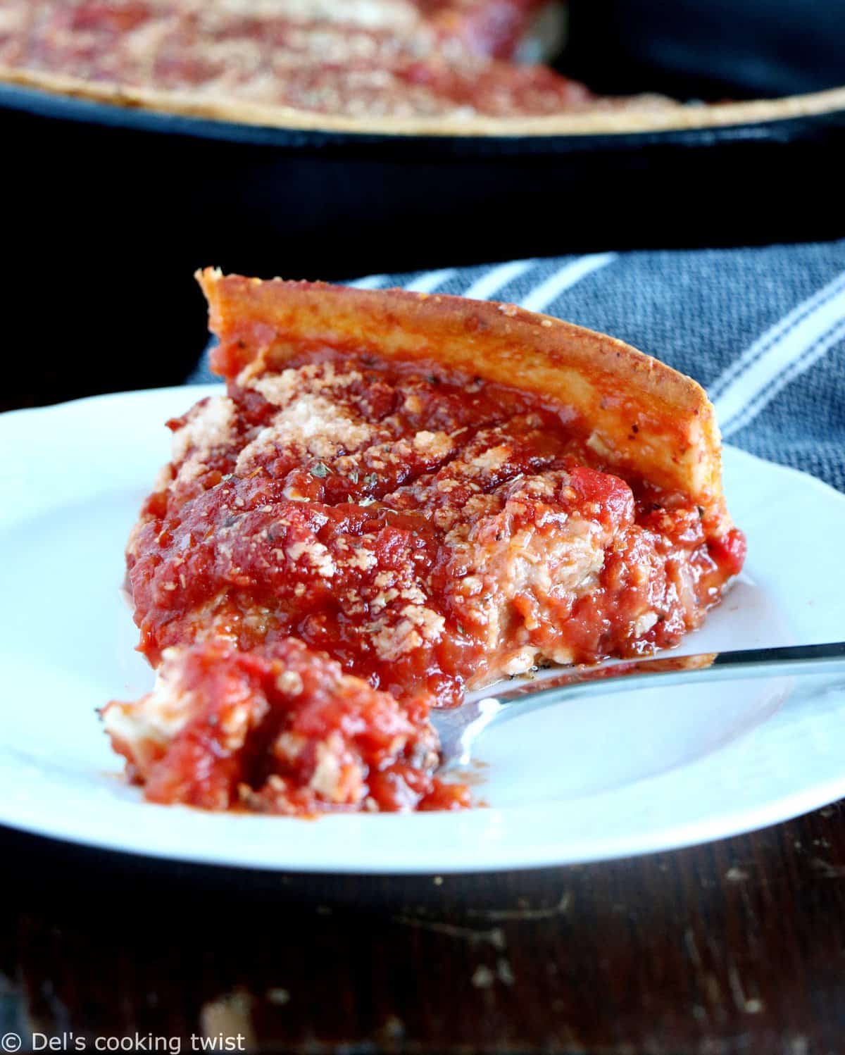 Chicago-Style Deep Dish Pizza Recipe - Chisel & Fork