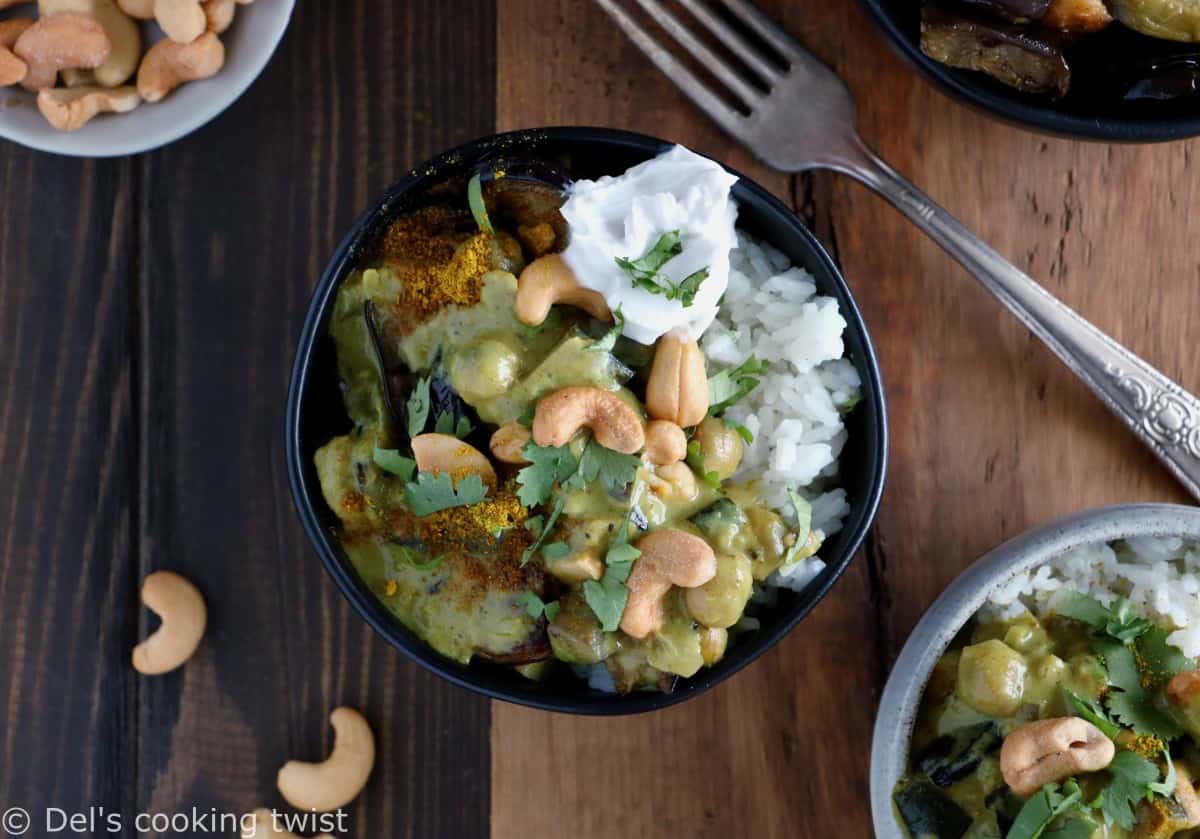 Curry vert végétalien (recette facile) - Del's cooking twist