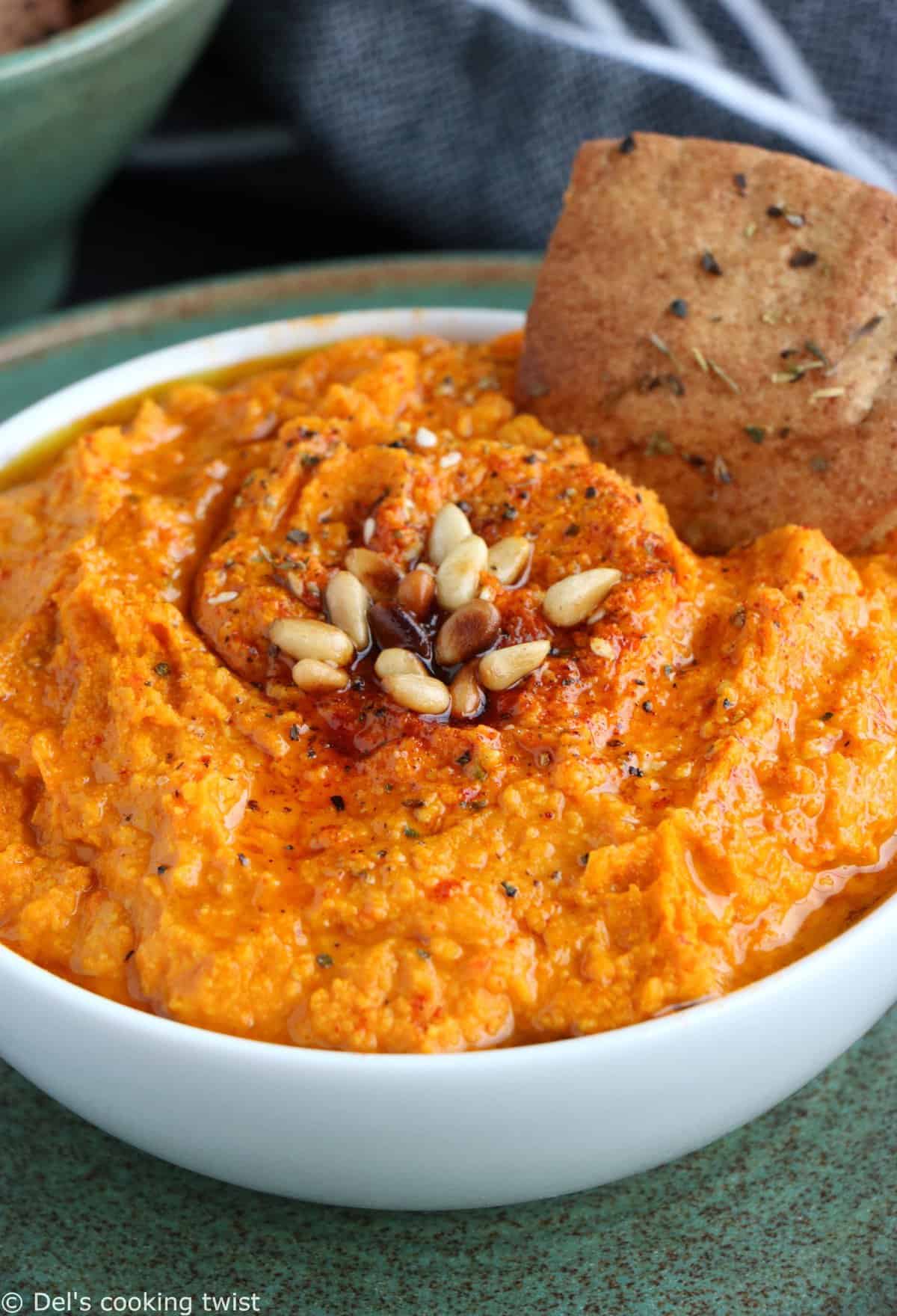 Le houmous est là où se trouve le cœur, alors essayez cette recette de  houmous aux carottes rôties !