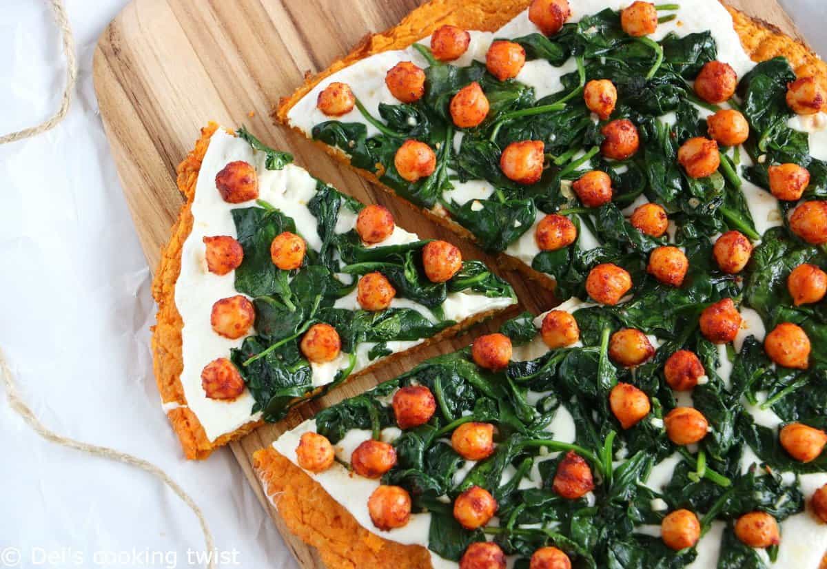 Veggie Sweet Potato Crust Pizza