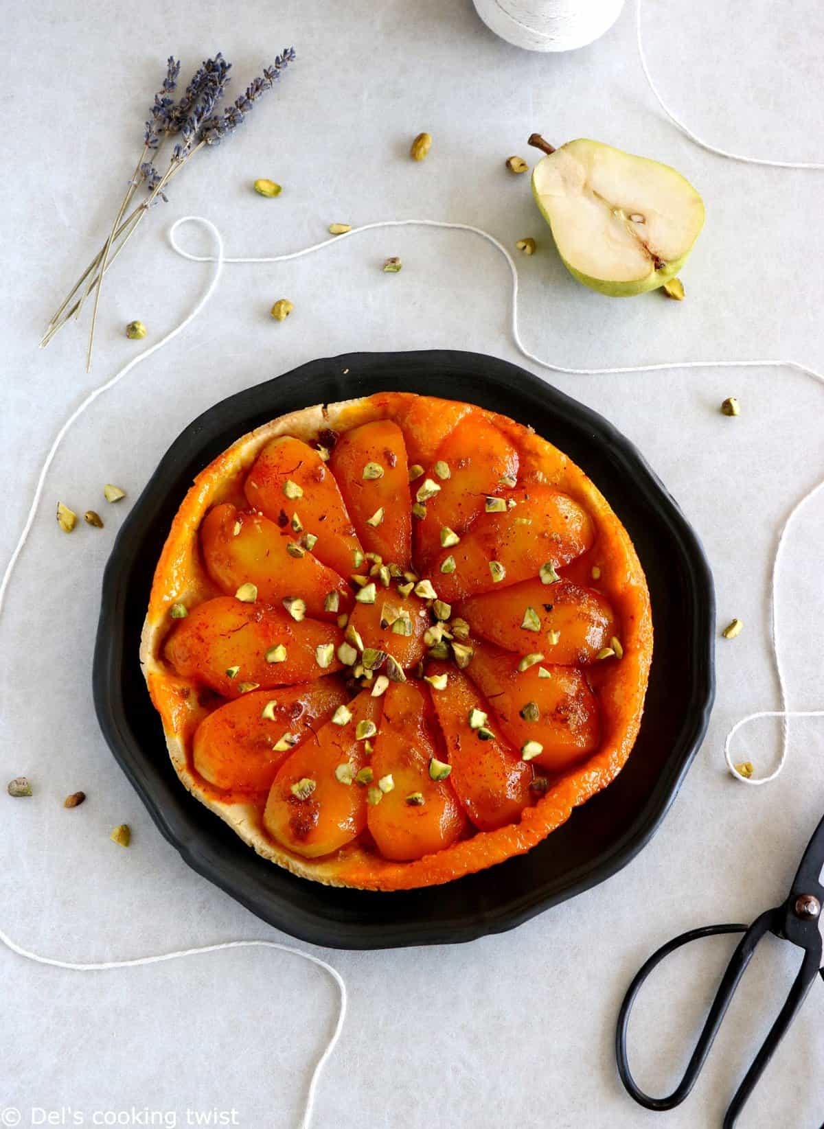 Saffron Pear Tarte Tatin