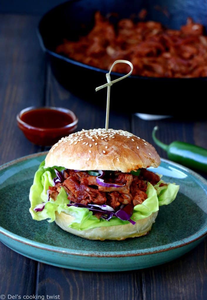 Vegetarian Jackfruit Pulled Pork Burger — Dels cooking twist