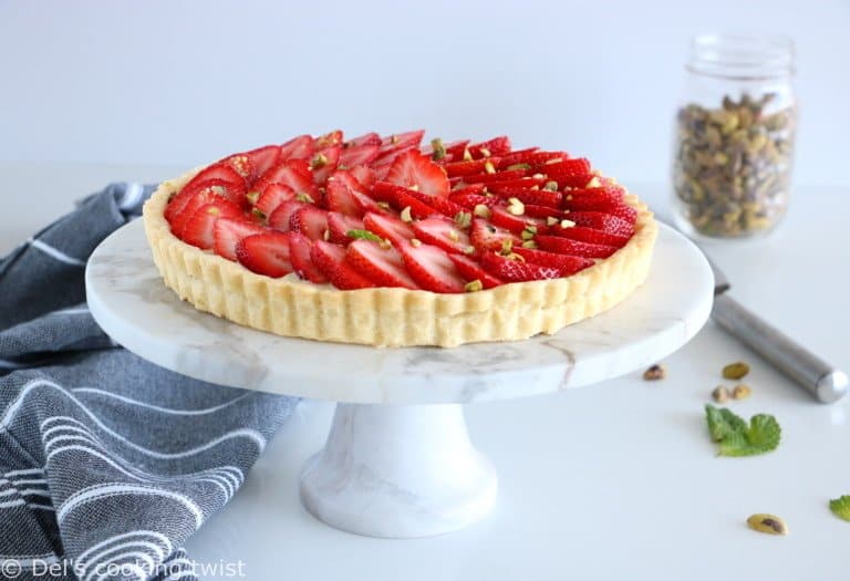 French Strawberry Tart With Pastry Cream Dels Cooking Twist