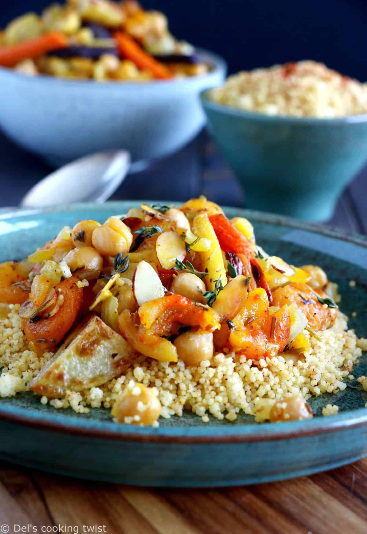 Tajine marocain aux légumes sans viande au barbecue