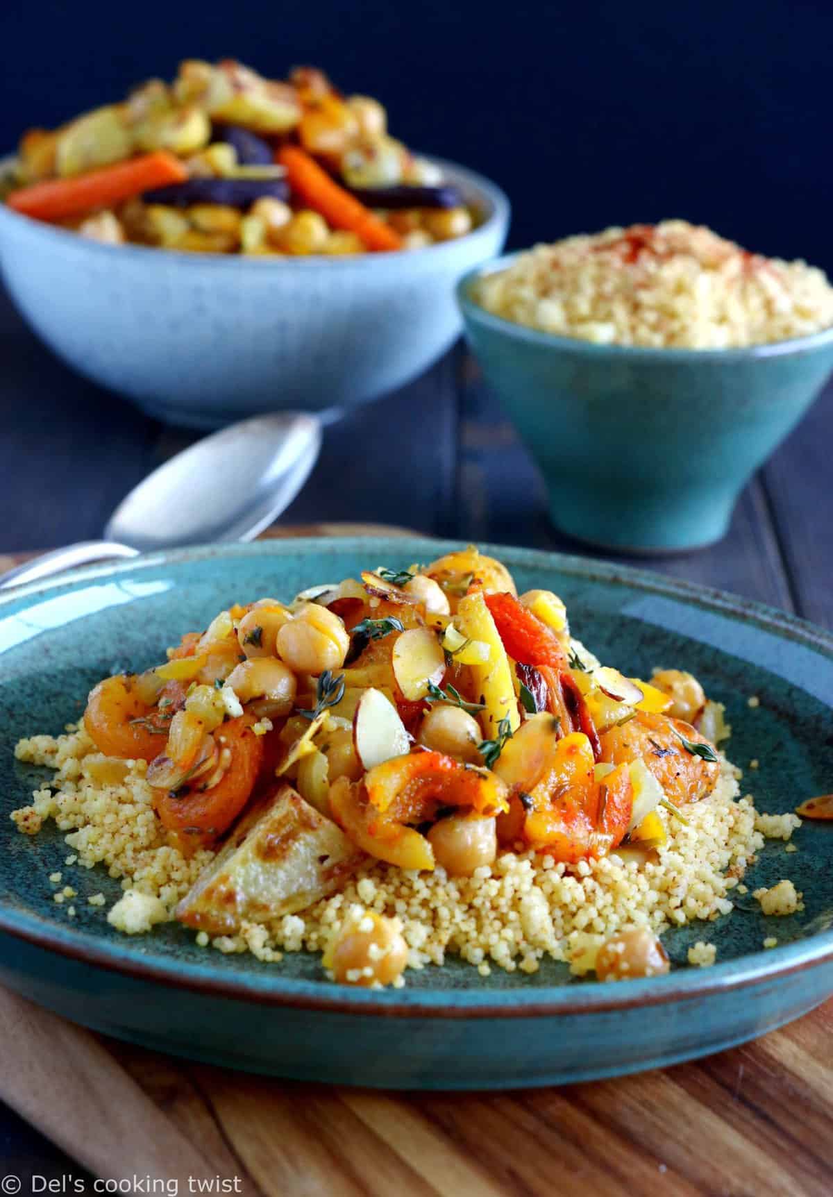 Vegetarian Moroccan Mixed Vegetable Tagine Recipe