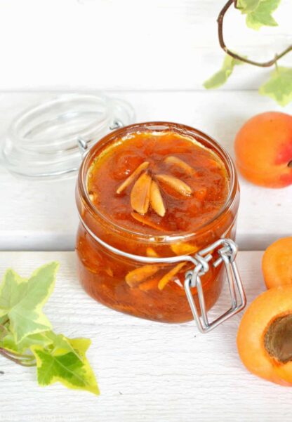 Almond Apricot Jam with Vanilla