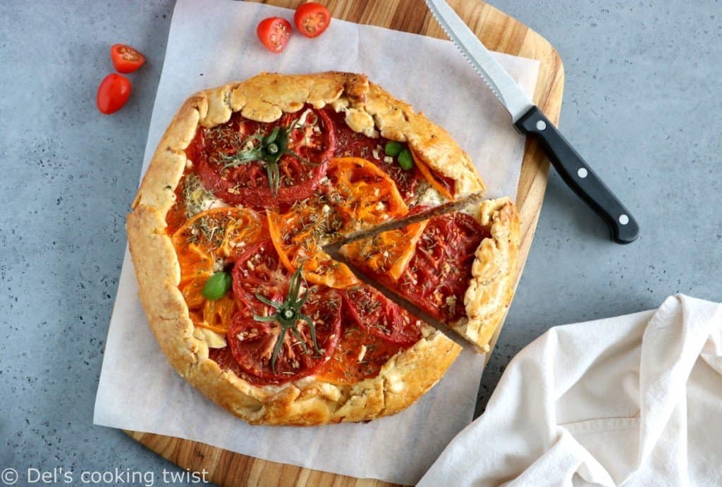 Heirloom Tomato Ricotta Galette - Del's cooking twist