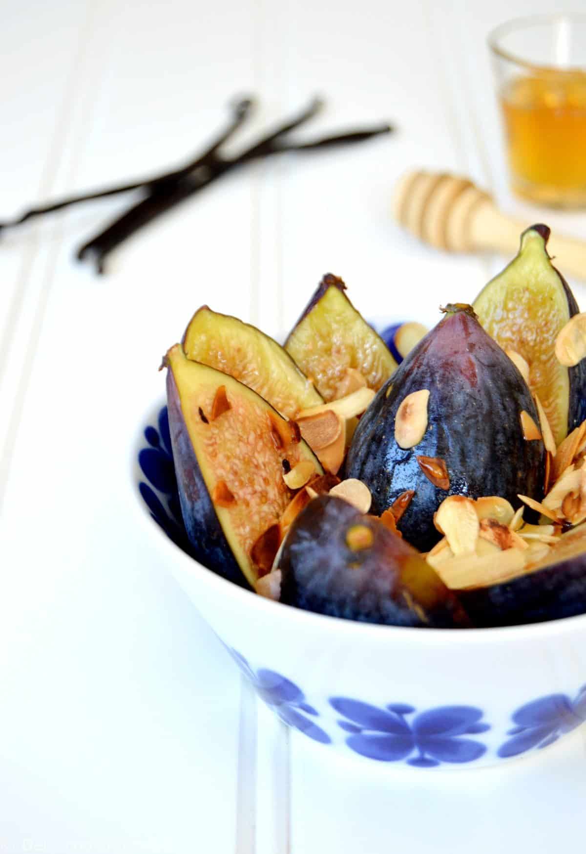 Fig Salad with Vanilla Pepper Syrup