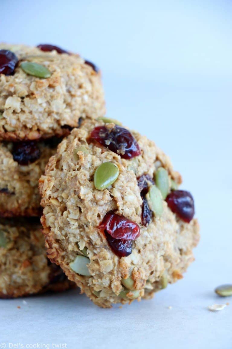 Cookies Vegan Banane Et Flocons D'avoine - Del's Cooking Twist