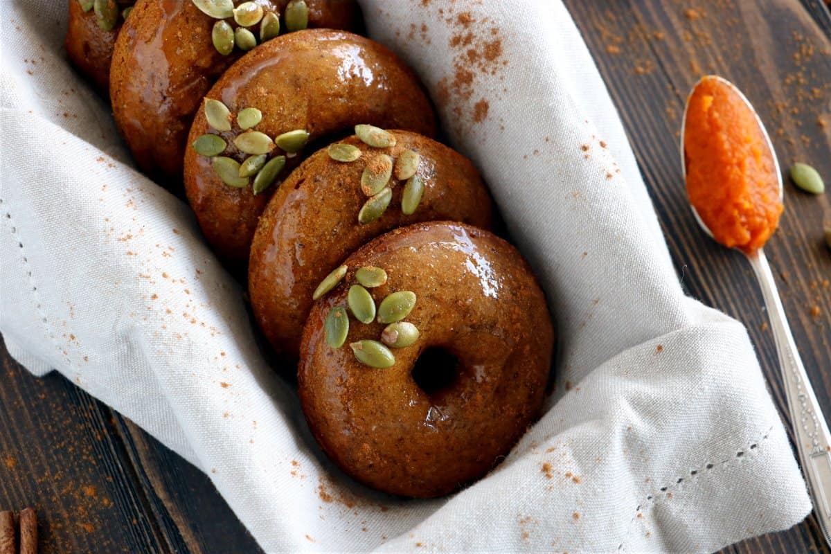 Donuts epicés à la citrouille (vegan)