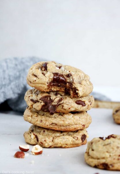 Hazelnut Chocolate Chunk Cookies