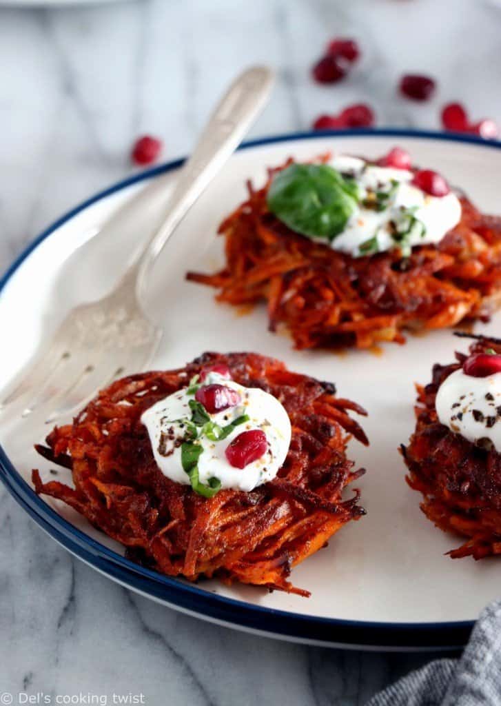 Spicy Sweet Potato Hash Browns (Rösti) - Del's cooking twist