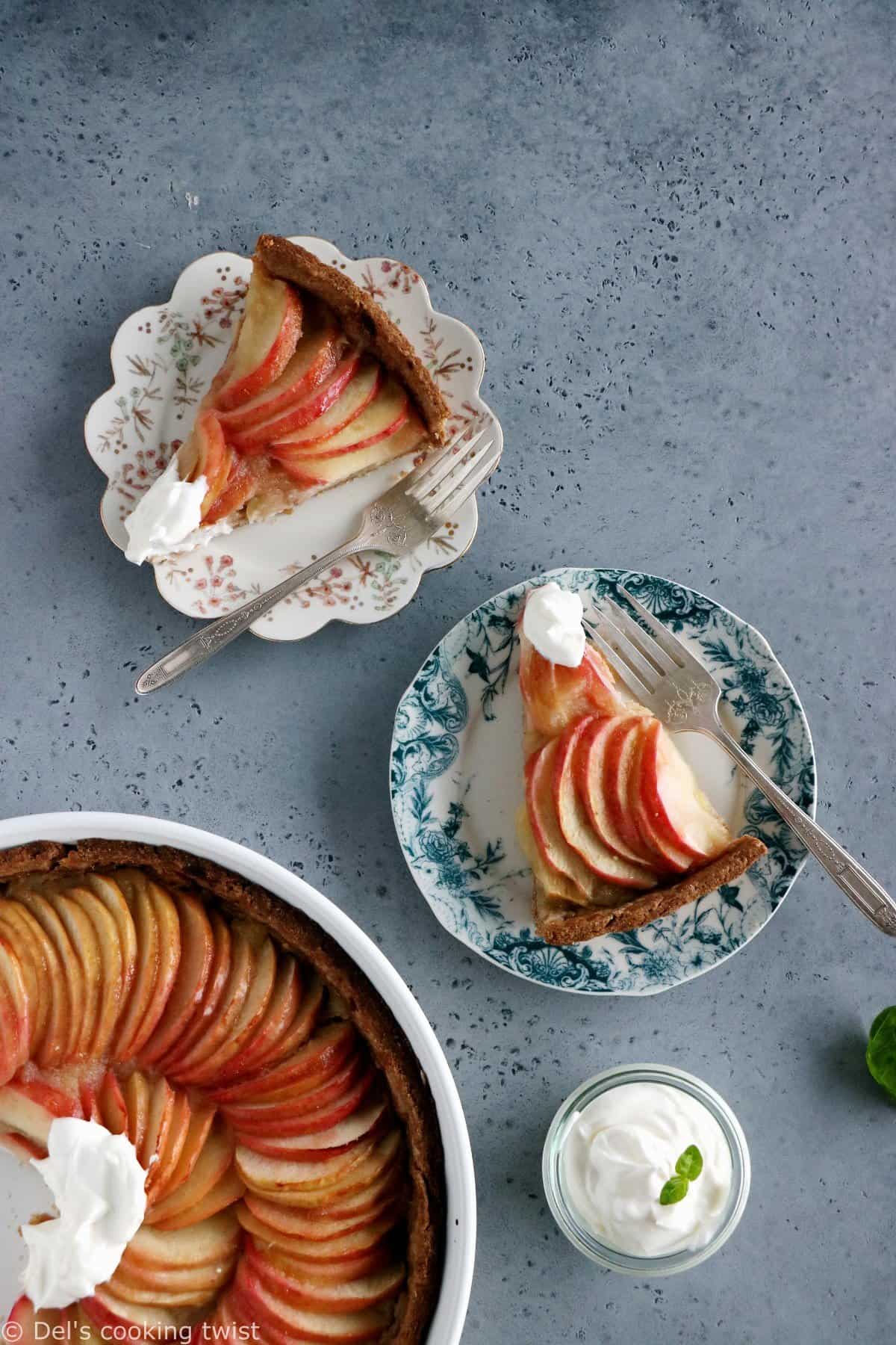 Recette de Gâteau Sans Sucre et Sans Lactose - moelleux aux pommes healthy  