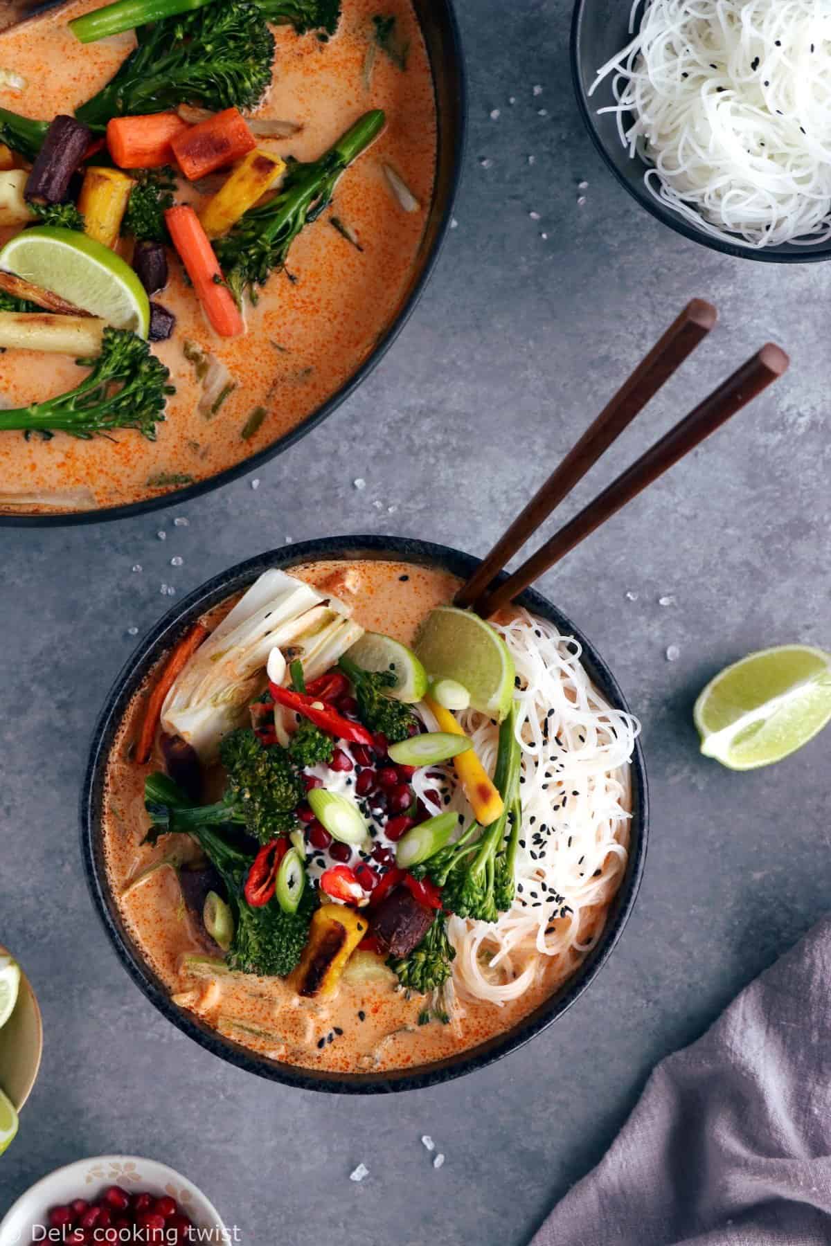 Bouillon asiatique végétarien : recette facile (15 min) - Régal