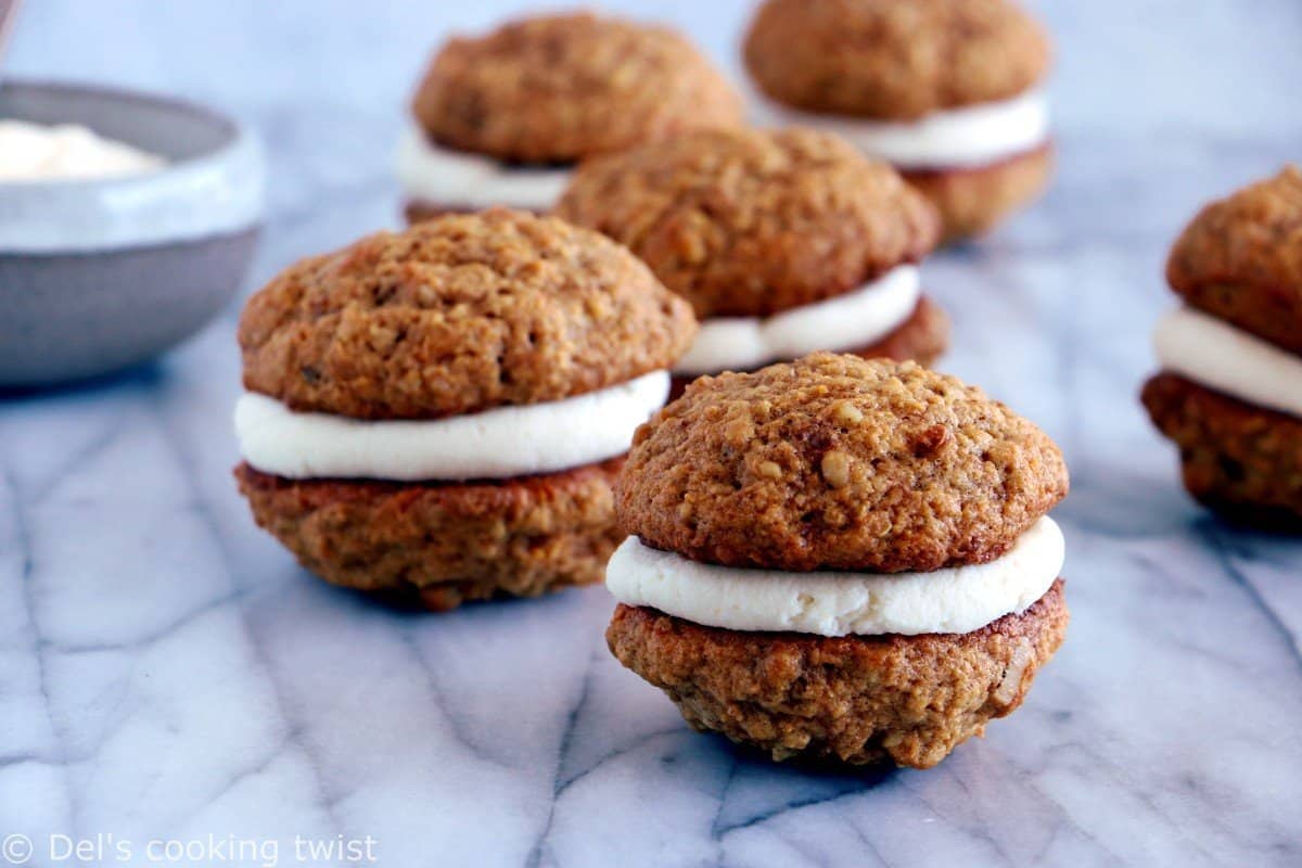 Carrot Cake Sandwich Cookies