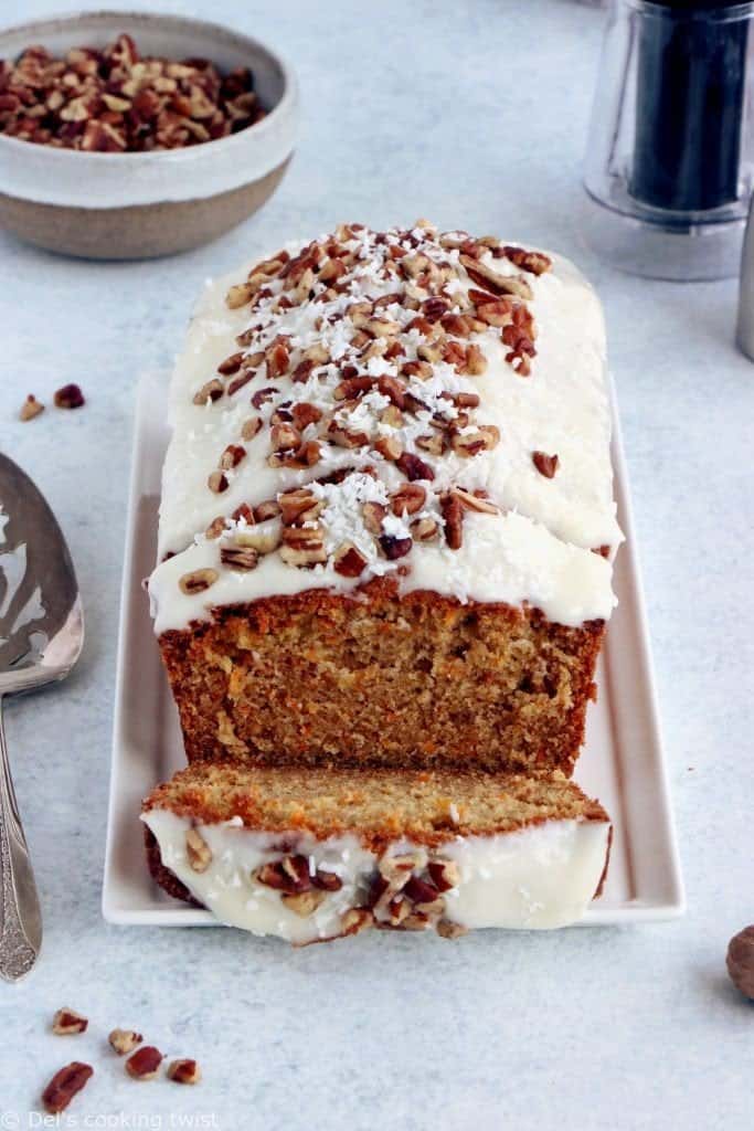 Easy Carrot Cake with Cream Cheese Frosting - Del's cooking twist