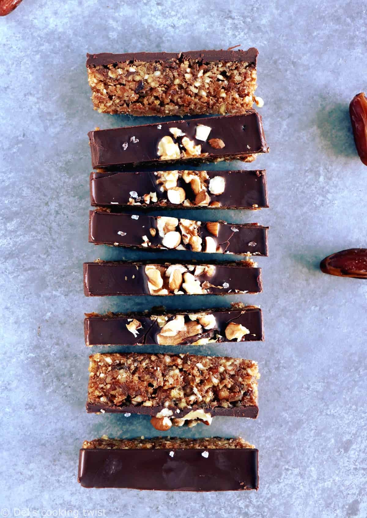 Dark Chocolate Walnut Bars