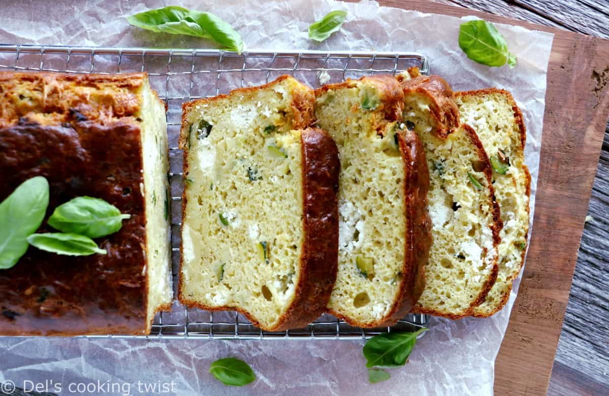 Savory Zucchini Goat Cheese Bread