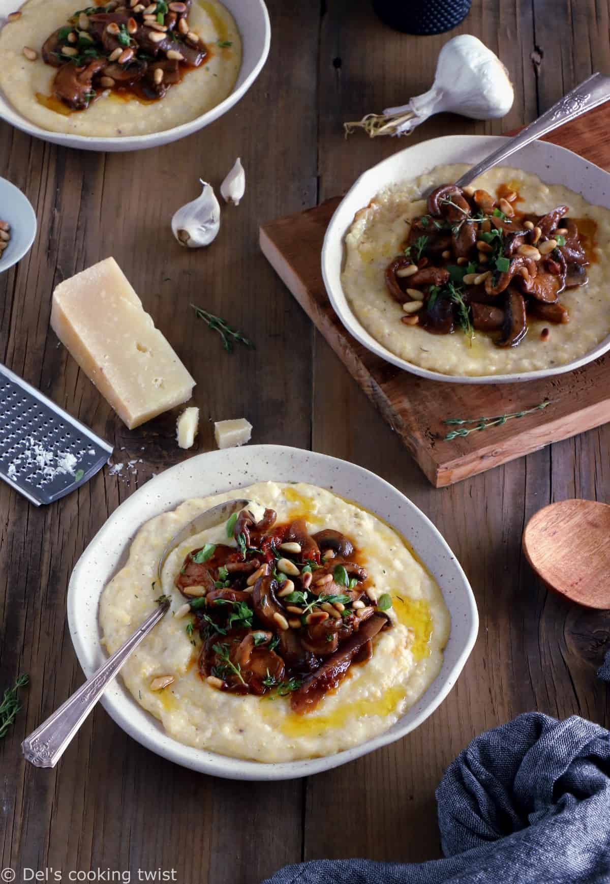 Vegetable Polenta With Parmesan