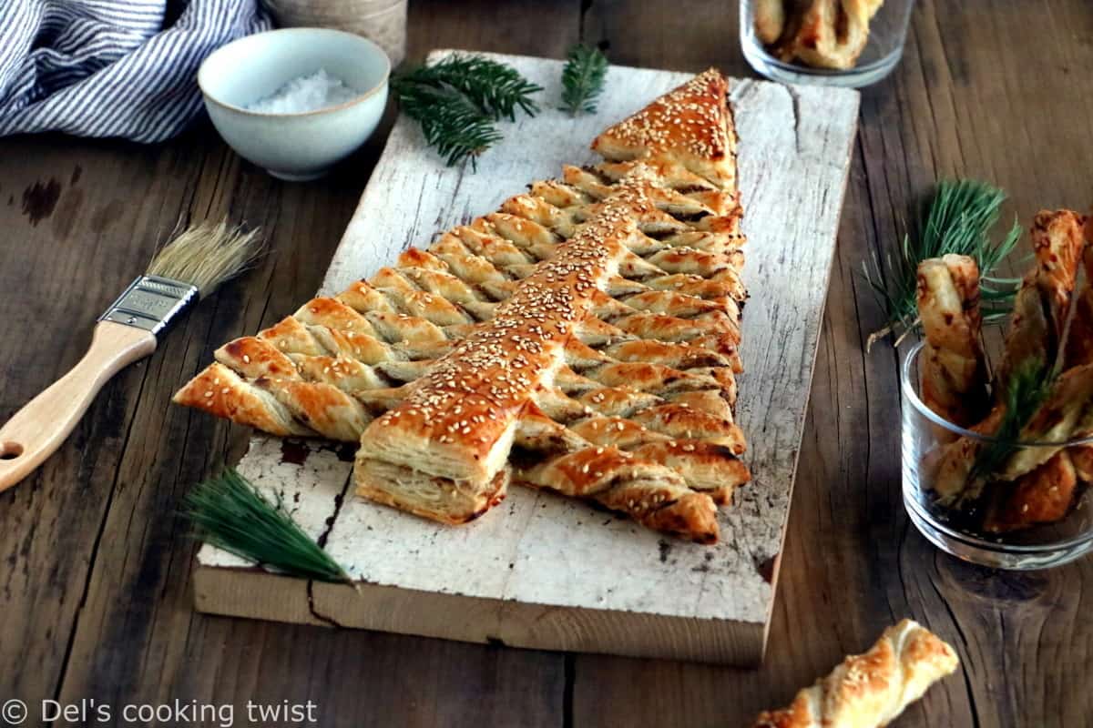 Savory Puff Pastry Christmas Tree Recipe