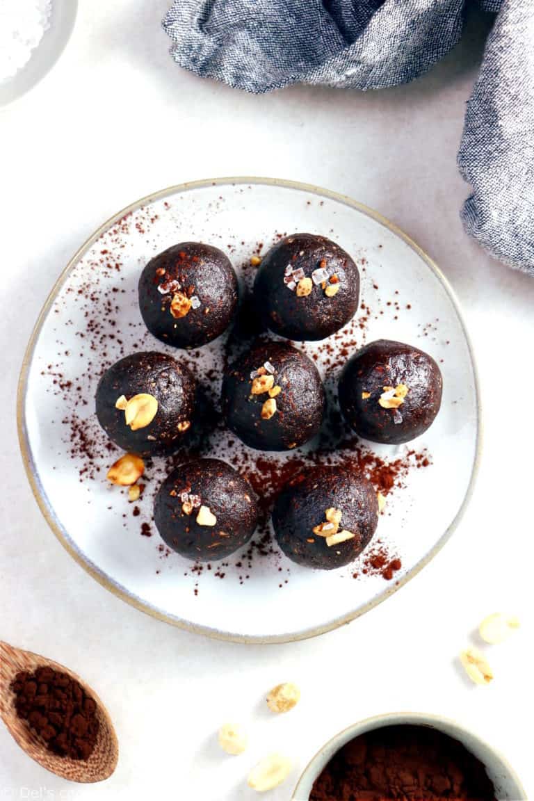 5-Ingredient Snickers Bliss Balls - Del's cooking twist