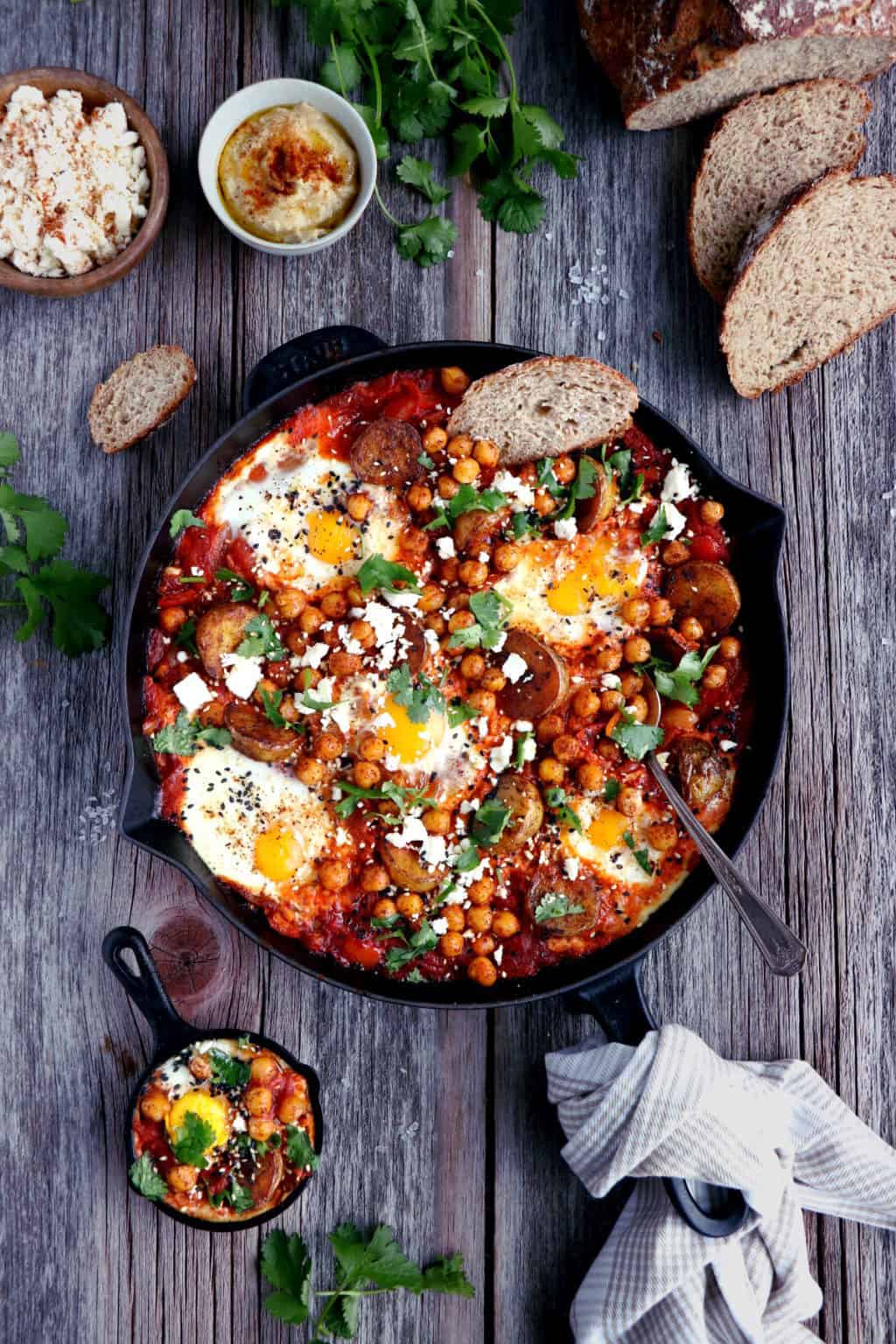 Deluxe Shakshuka with Spicy Roasted Potatoes - Del's cooking twist