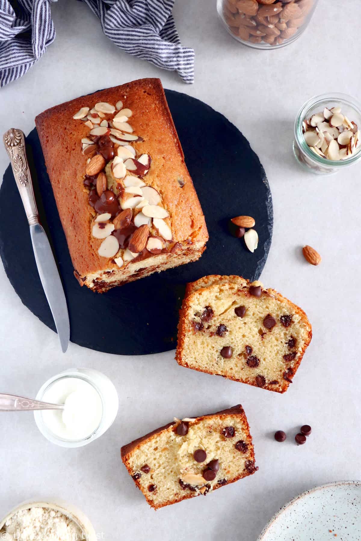 Recette - Gâteau au yaourt à la pomme sans sucre en vidéo 